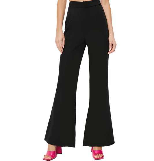 High Quality Basic Bell-Bottom Pant - Black